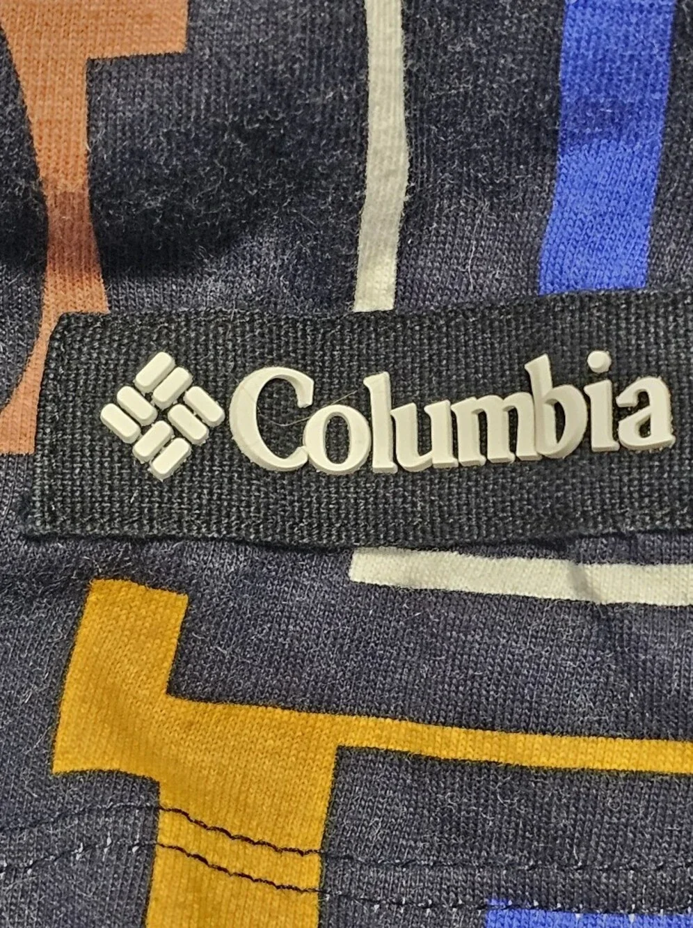 Columbia Sportswear Crew Neck Hooded Y2K Retro All Over Spell Out XL